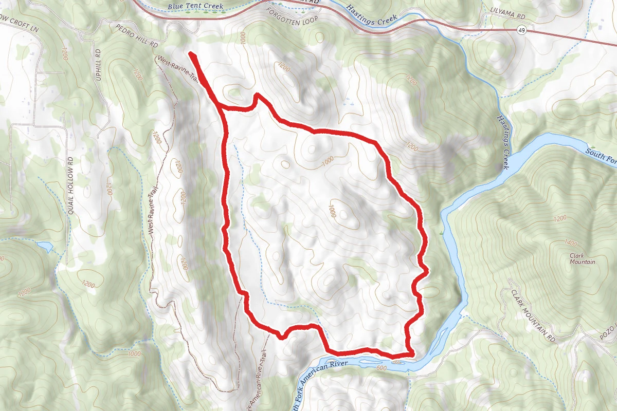 Down and Up Trail Loop
