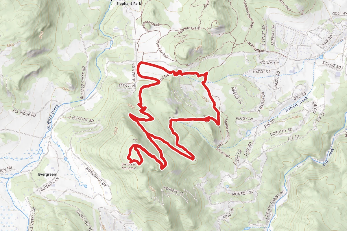 Evergreen Mountain West, Summit, and East Trail Loop