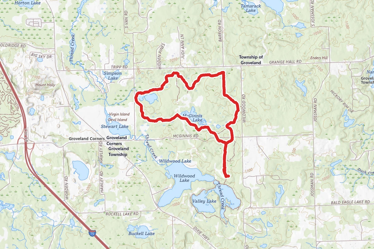 Holly State Recreation Area Wilderness Trail