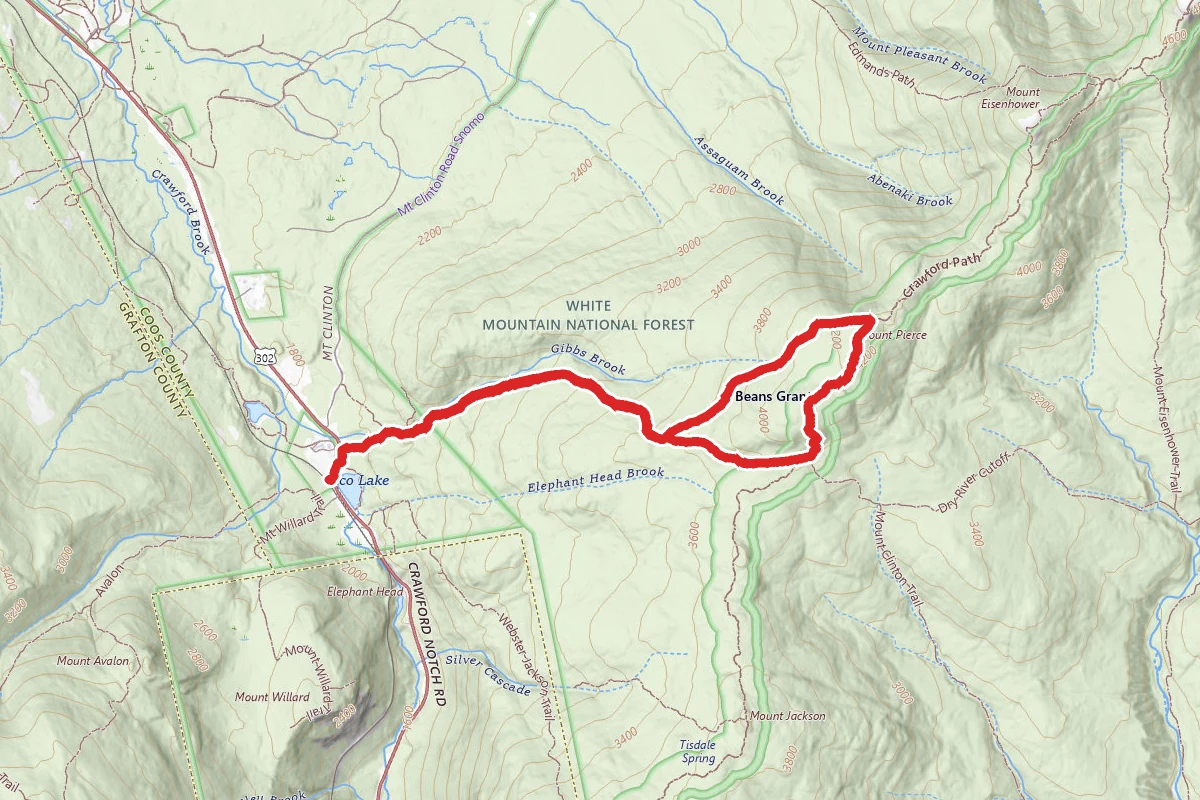 Mount Pierce and Mizpah Hut Loop
