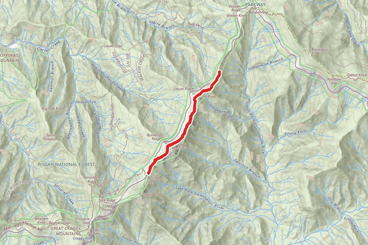 Bullhead Mountain and Locust Knob