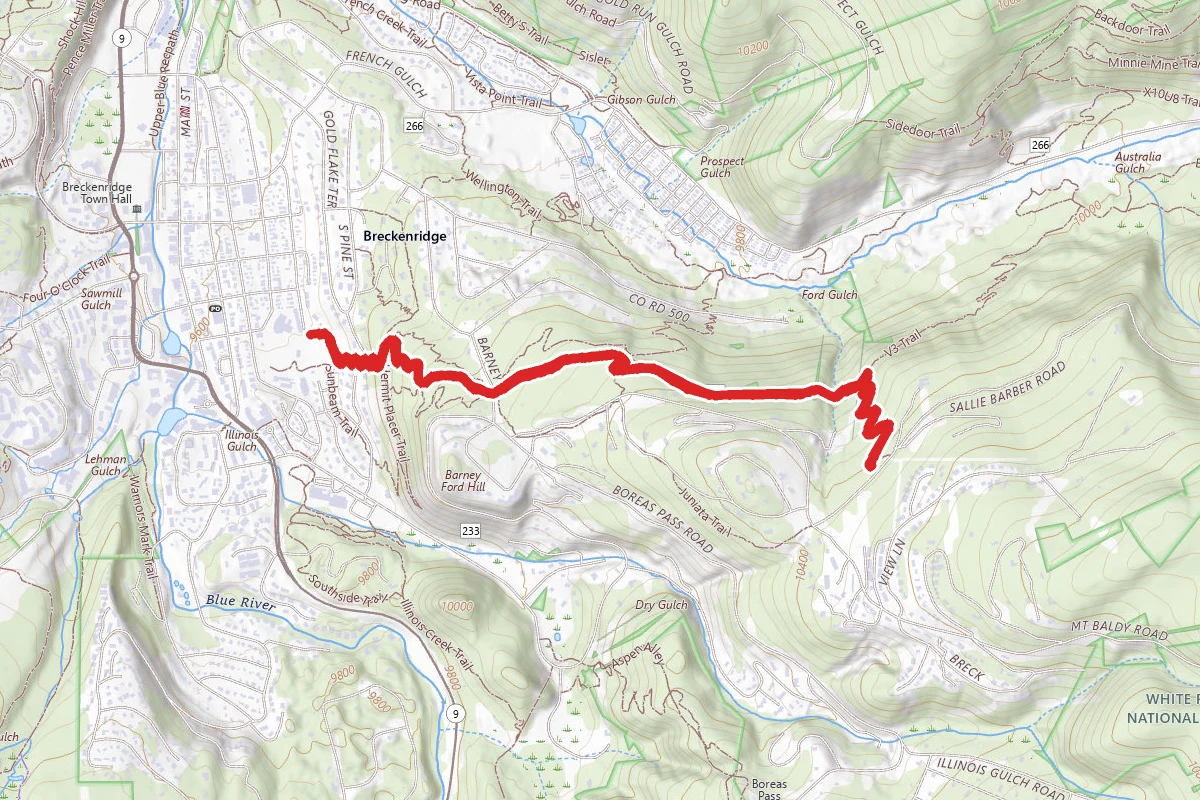 Carter Park to Moonstone to Barney Ford Trail