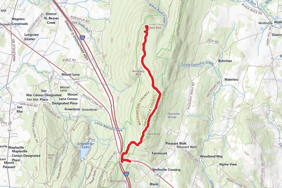 Black Rock via the Appalachian Trail