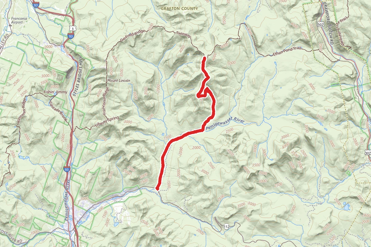 Mount Bond and Mount Guyot via Bondcliff Trail and Lincoln Woods Trail