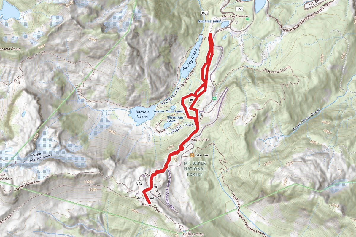 Heather Meadows and Artists Point Trail
