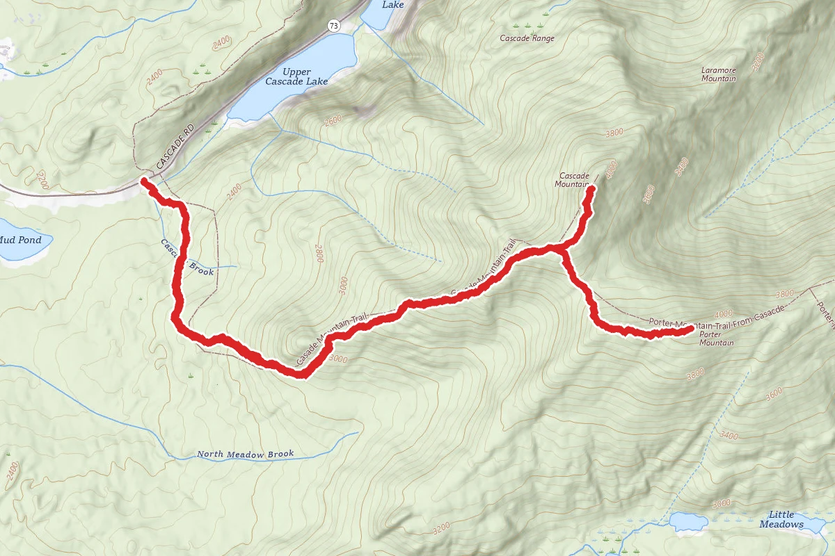 Cascade Mountain and Porter Mountain via Cascade Mountain Trail
