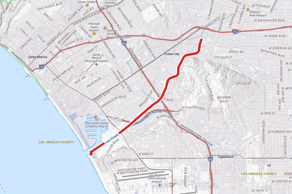 Ballona Creek Bike Path
