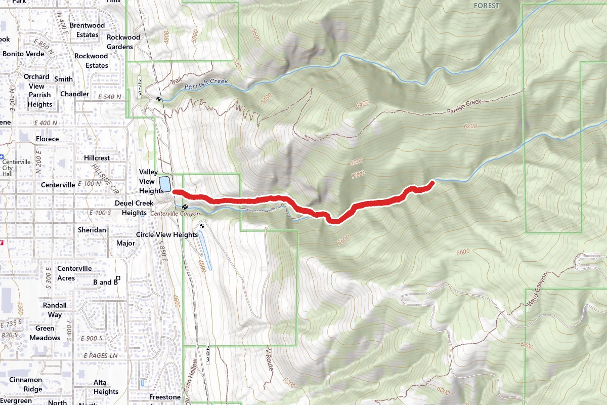 Centerville Canyon Trail