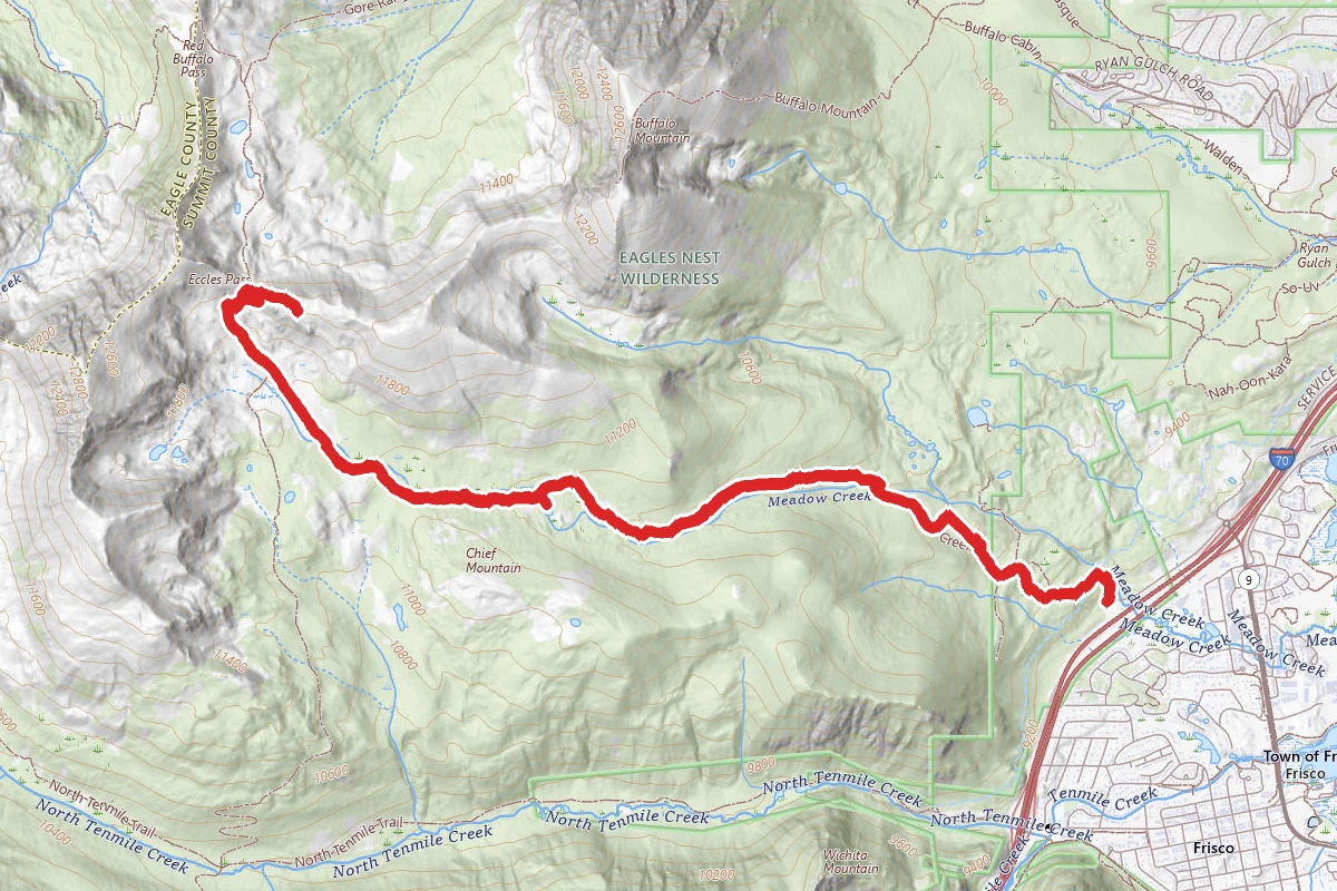 Meadow Creek Trail to Eccles Pass