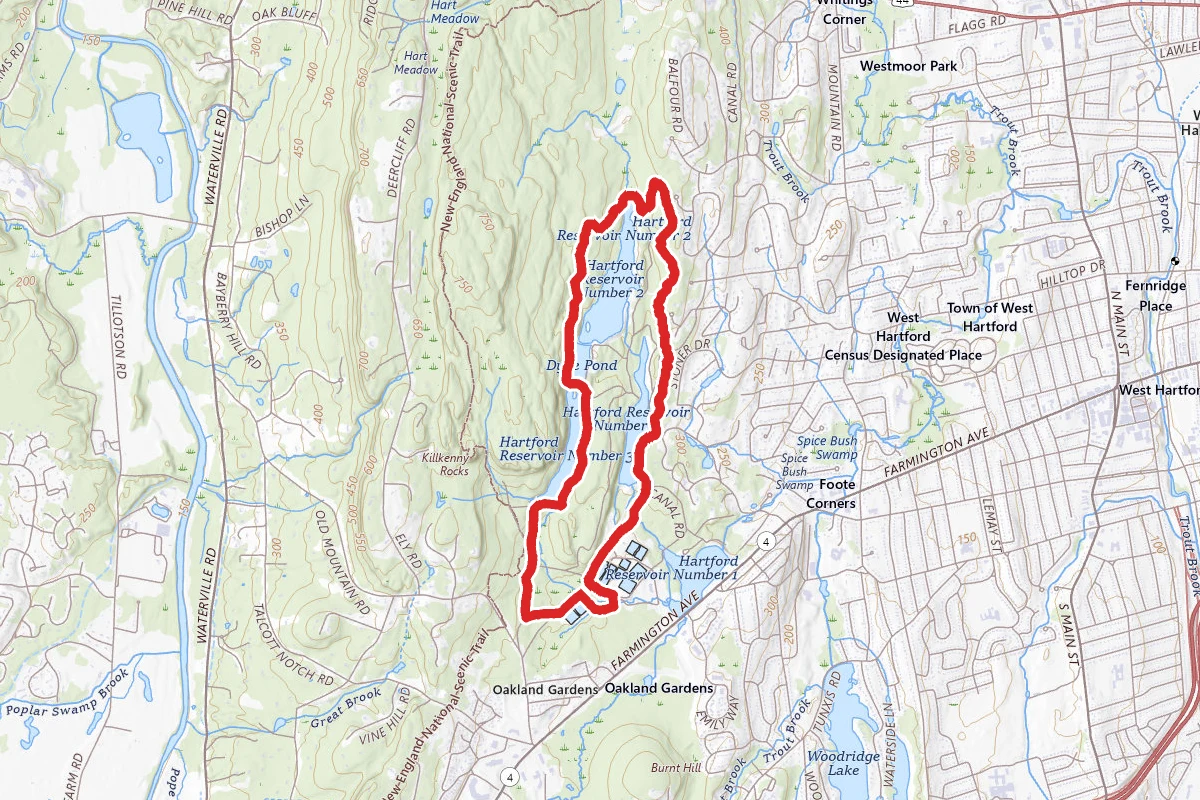 Red, Northwest Road, and Dyke Pond Road Loop