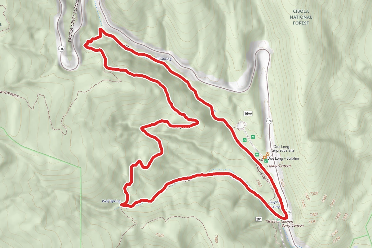 Sulphur Canyon, Faulty, and Bill Spring Trails Loop