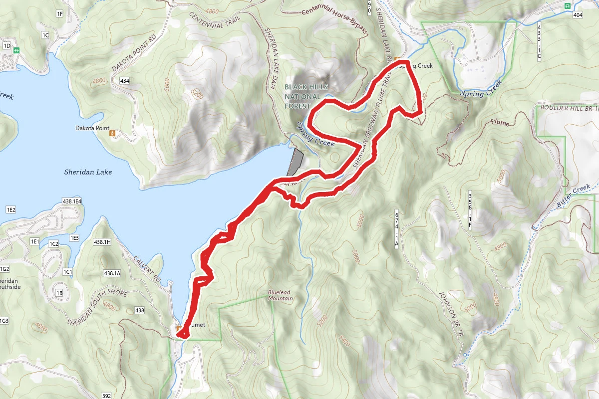 Spring Creek and Flume Trail Loop
