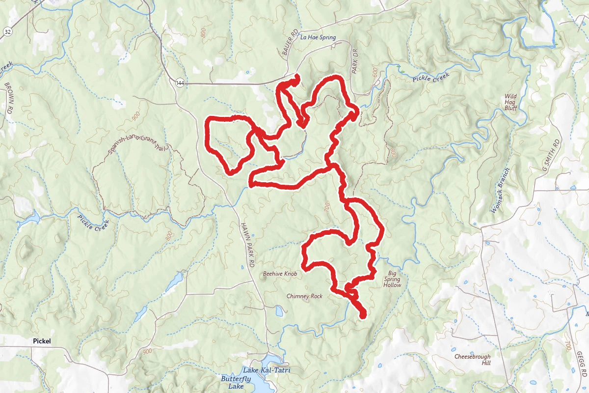 White Oaks Trail and Whispering Pines Trail Loop