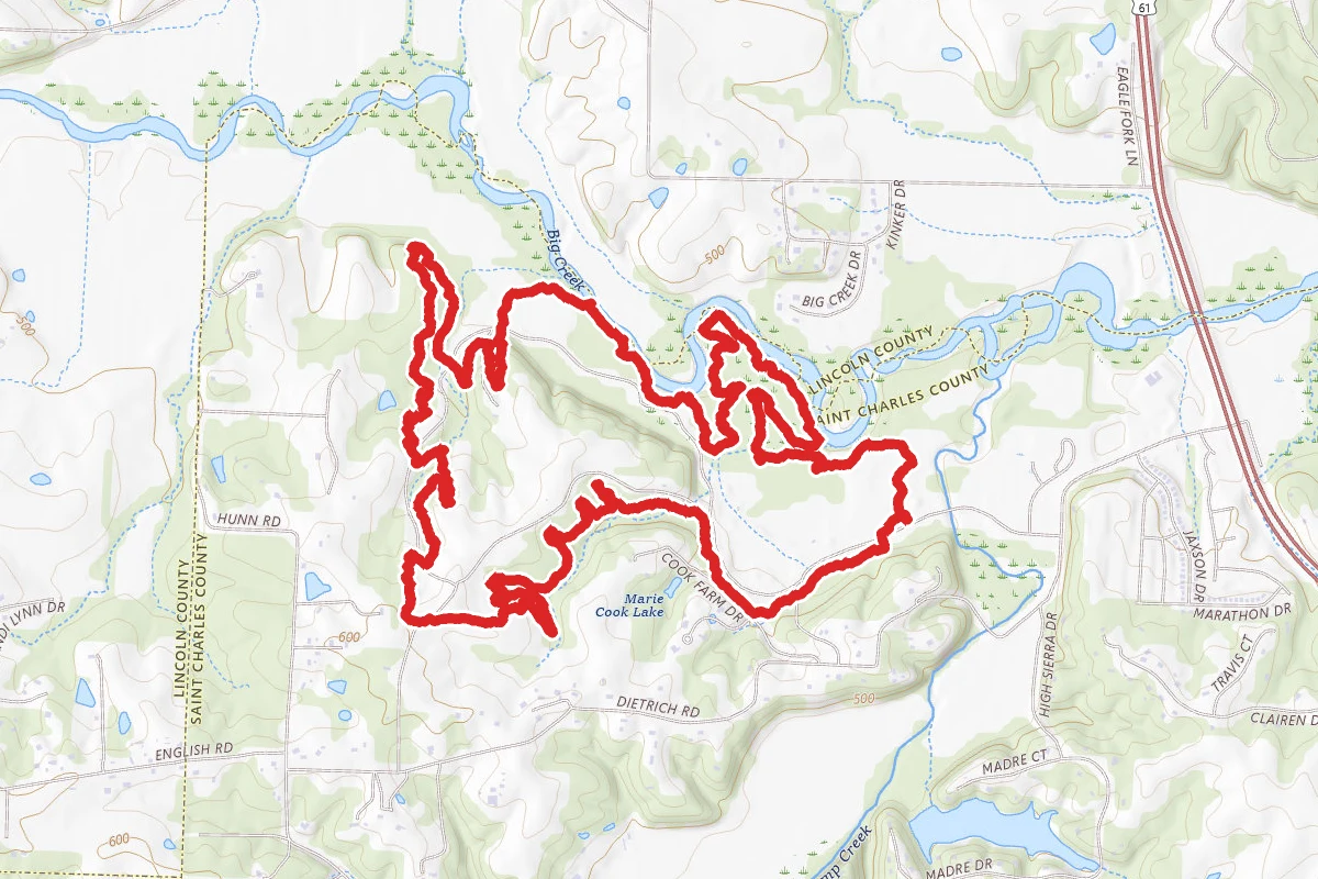 Indian Camp Creek Park Loop
