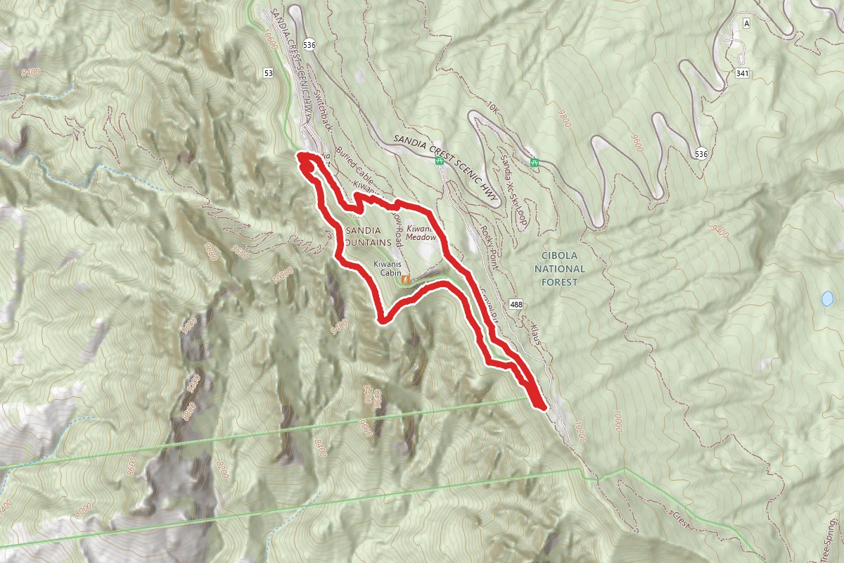 South Crest Trail #130 and La Luz Trail #137 Loop