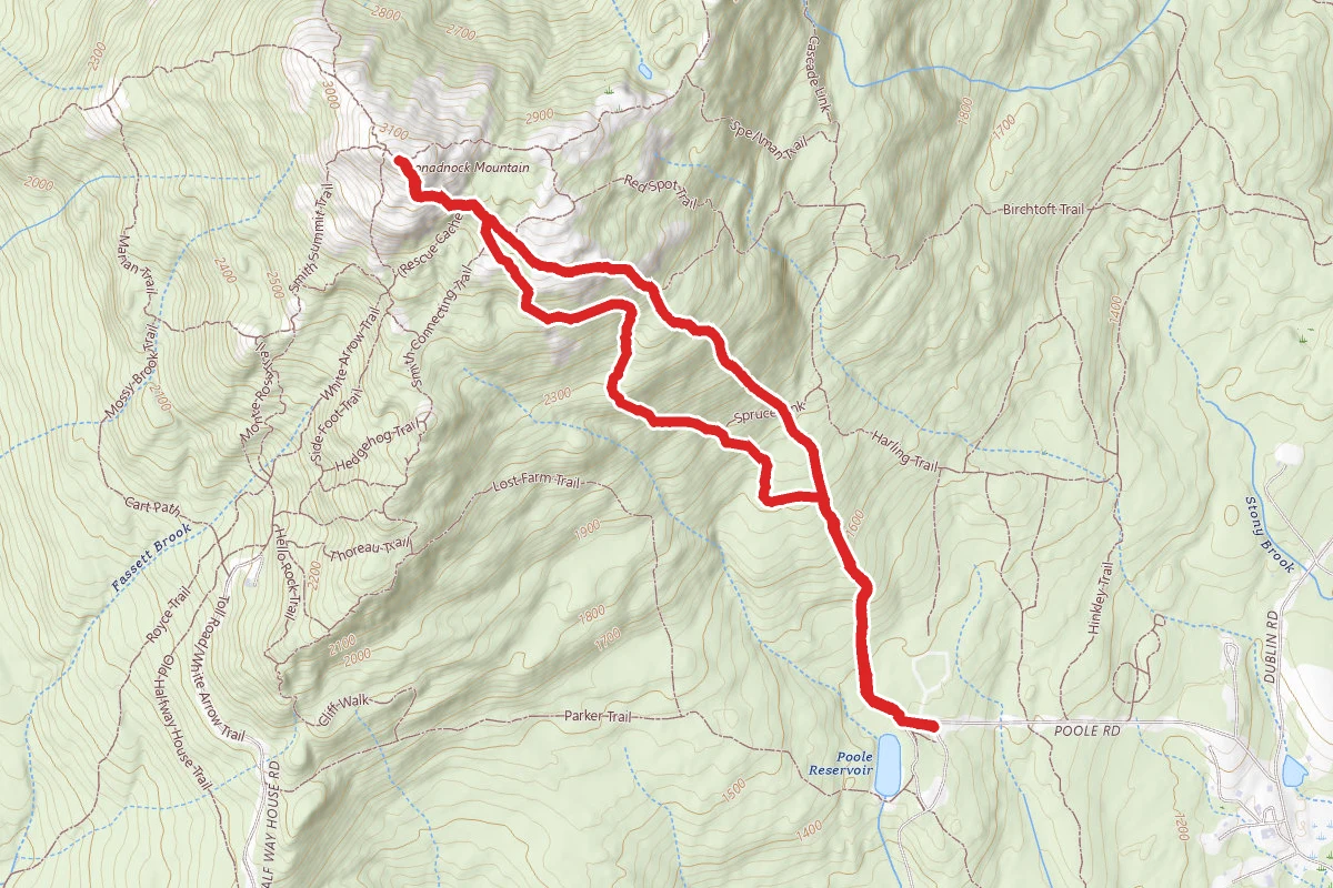 Mount Monadnock via White Dot and White Cross Trails
