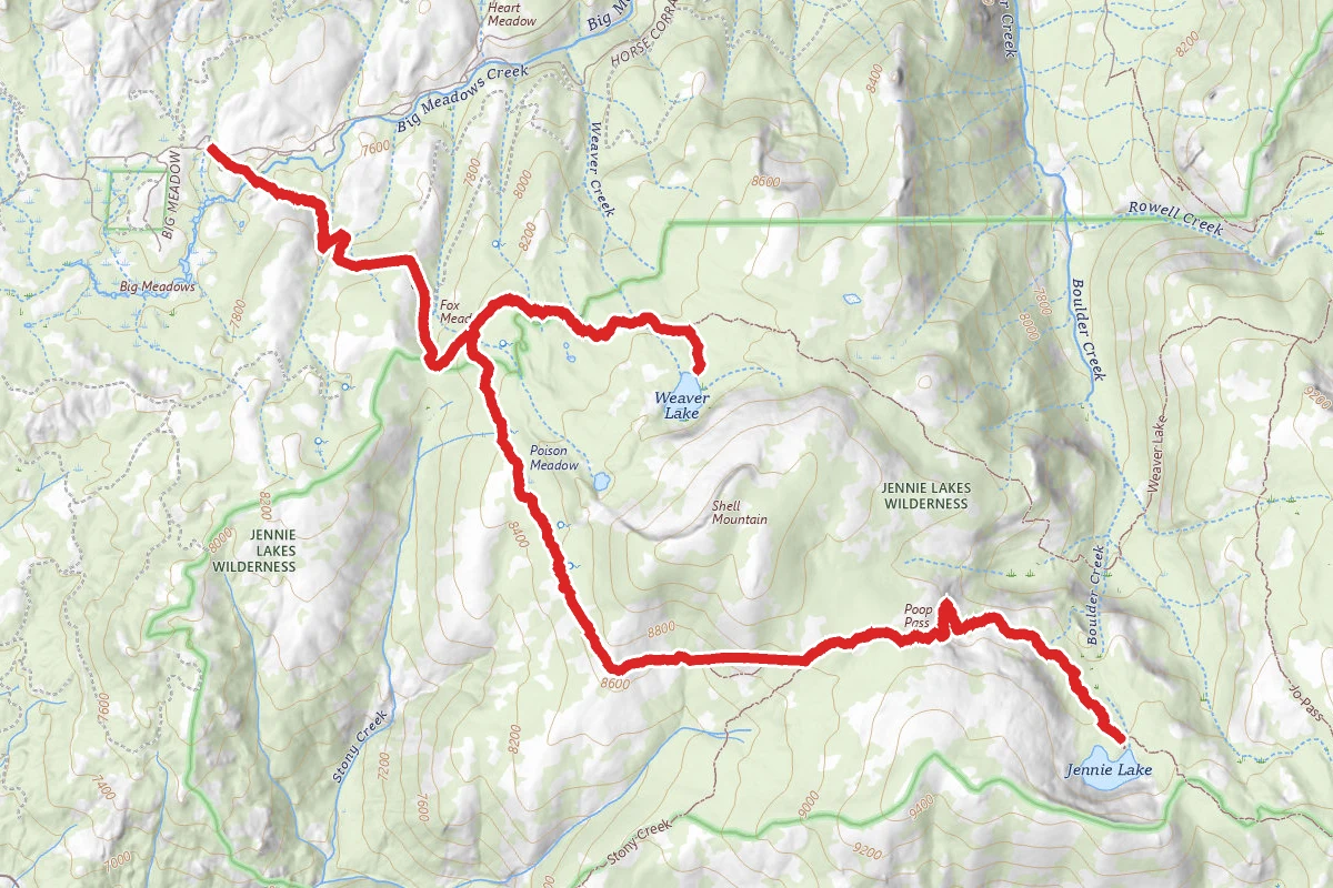 Jennie Lake Trail