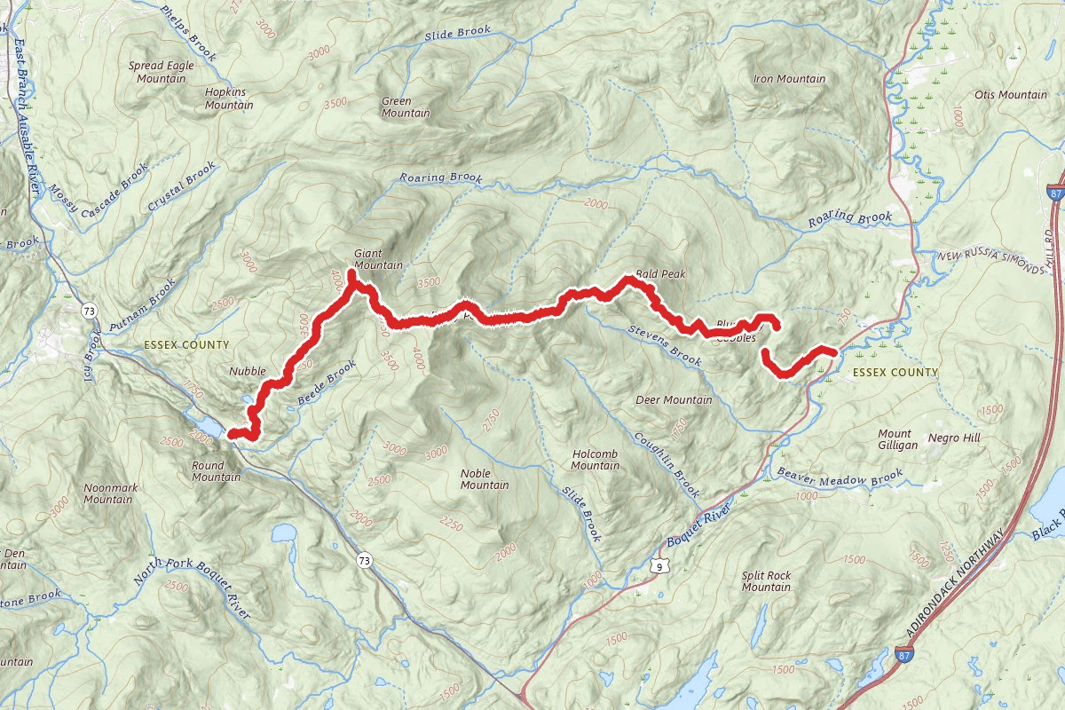 Giant Mountain and Rocky Peak Ridge Trail