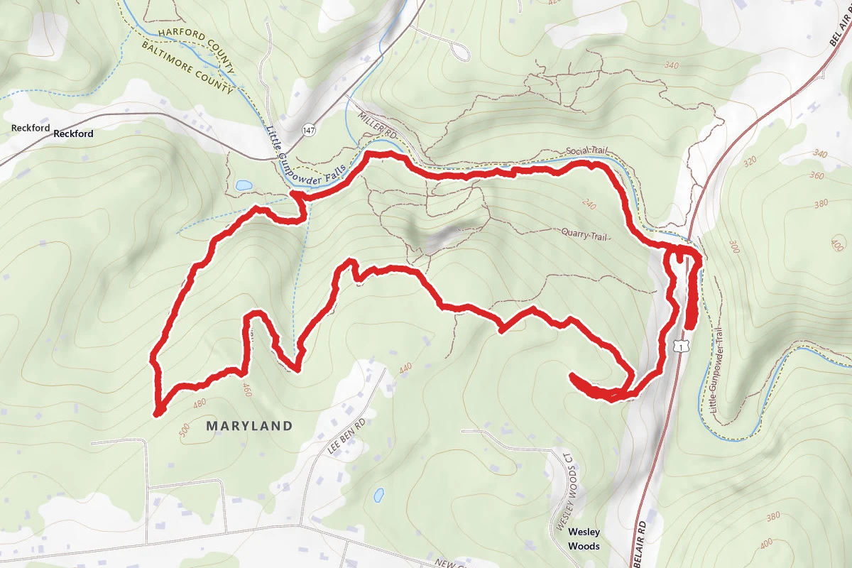 Old Quarry and Little Gunpowder Loop