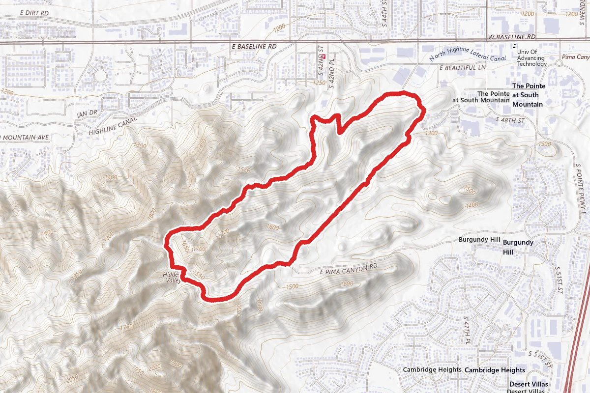 Javelina to Pima Wash and Beverly Canyon Loop
