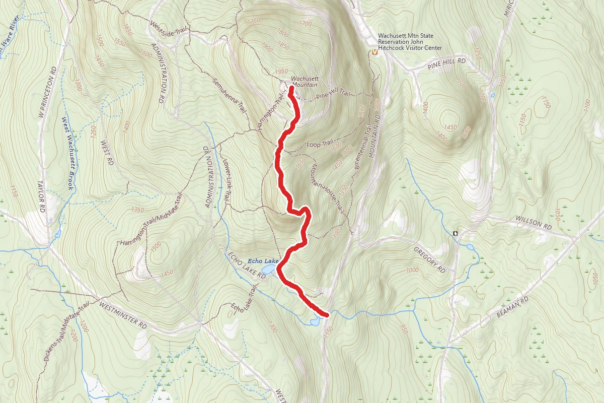 Echo Lake Road, High Meadow, Jack Frost and Harrington Trail