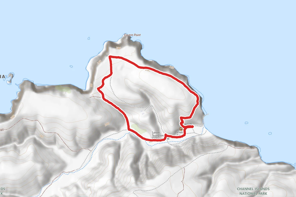 Scorpion Bay to Cavern Point Loop