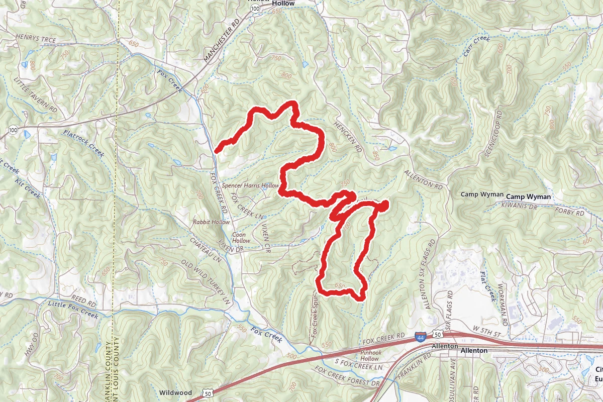 Fox Run Trail to Round House Loop Trail