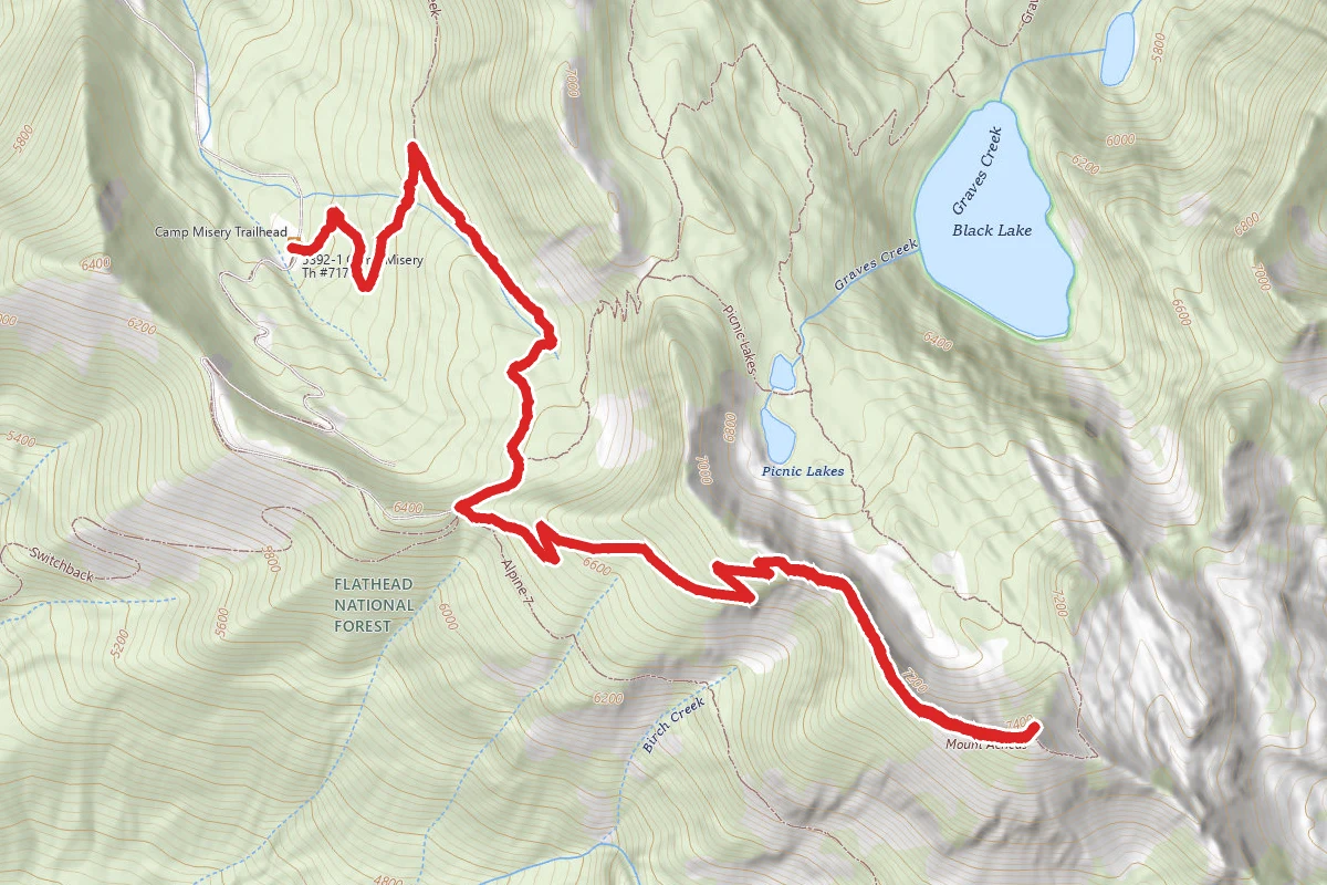 Mount Aeneas Summit Trail