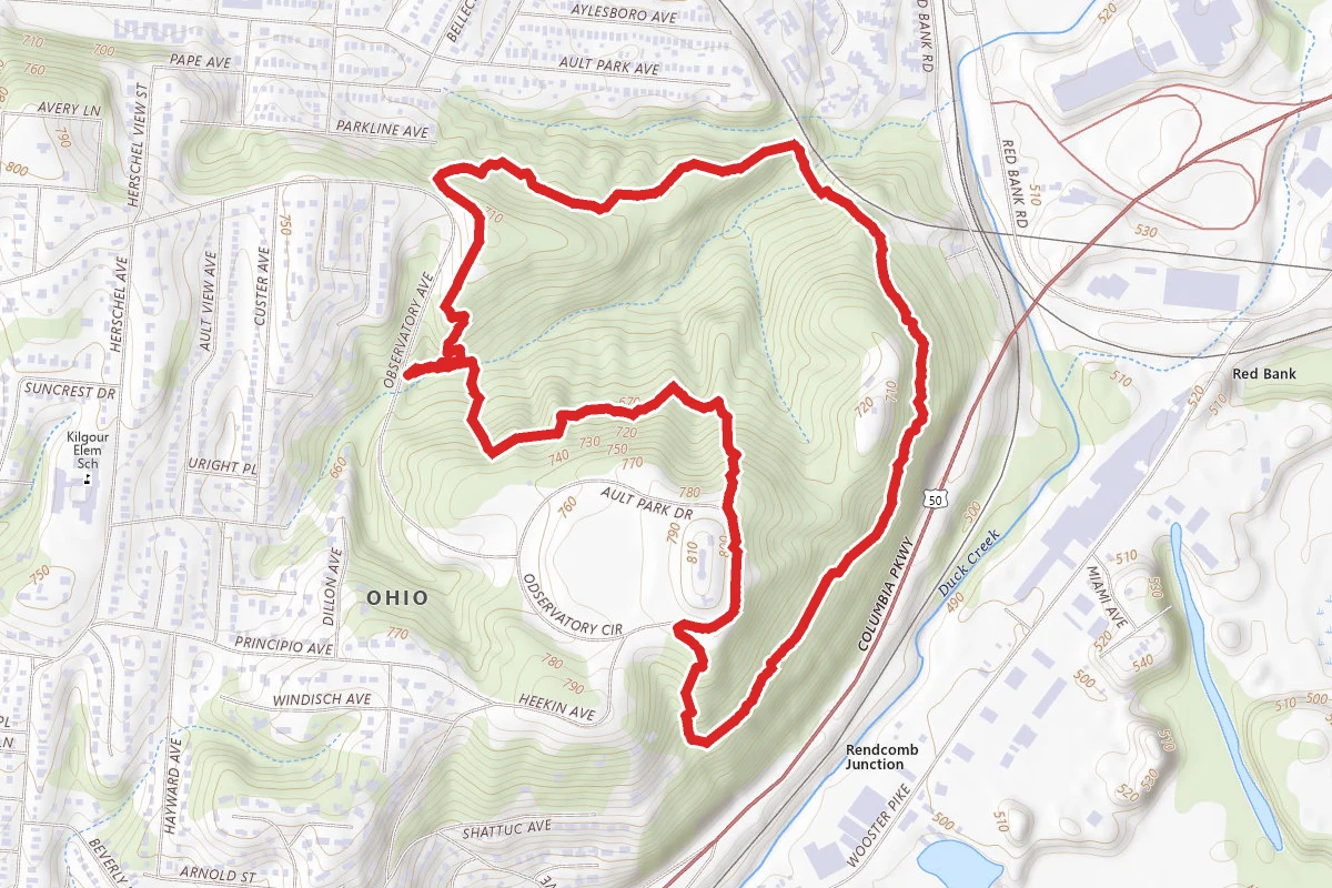 Ridge, Bur Oak, Cliff and Tree Trail Loop