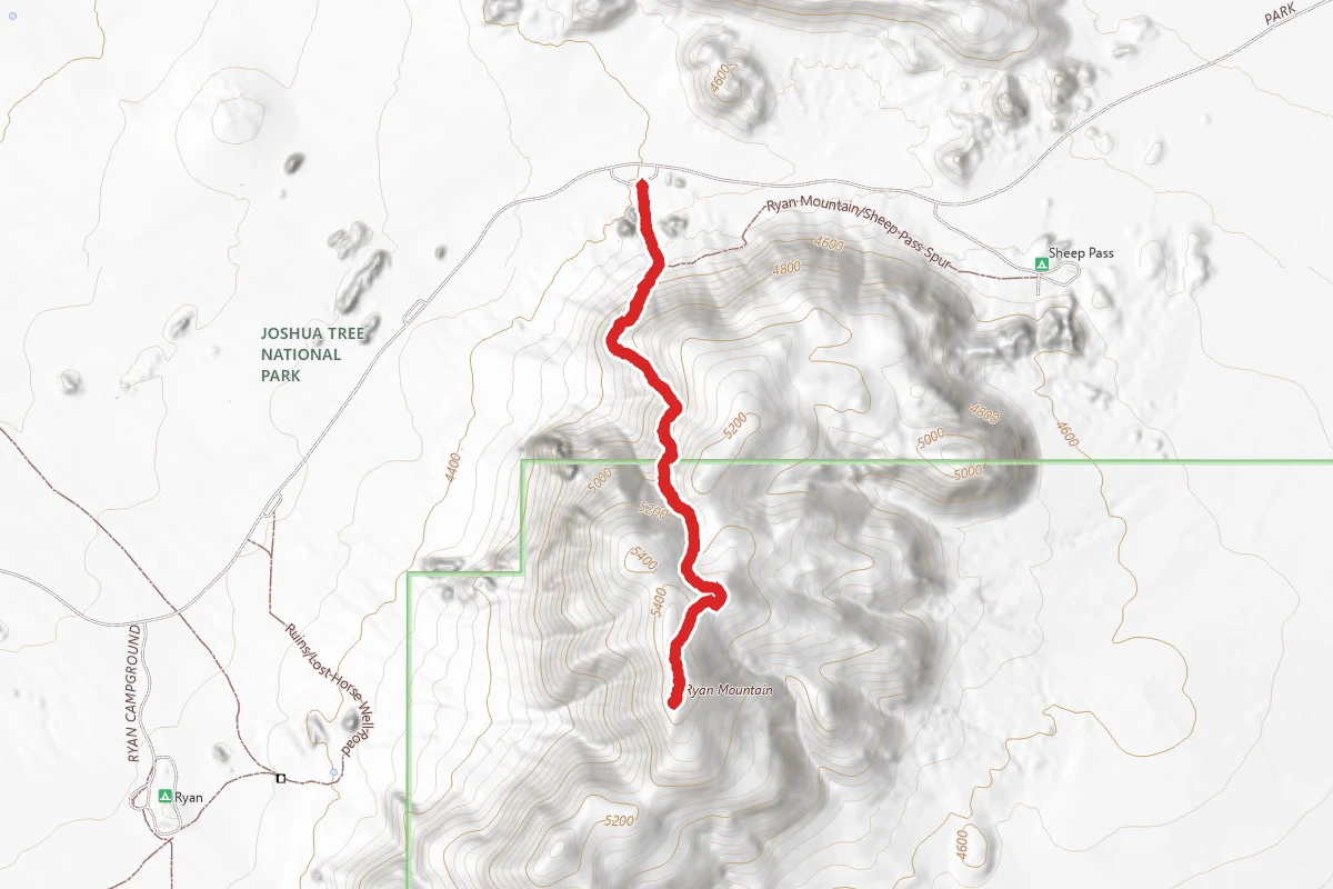 Ryan Mountain Trail