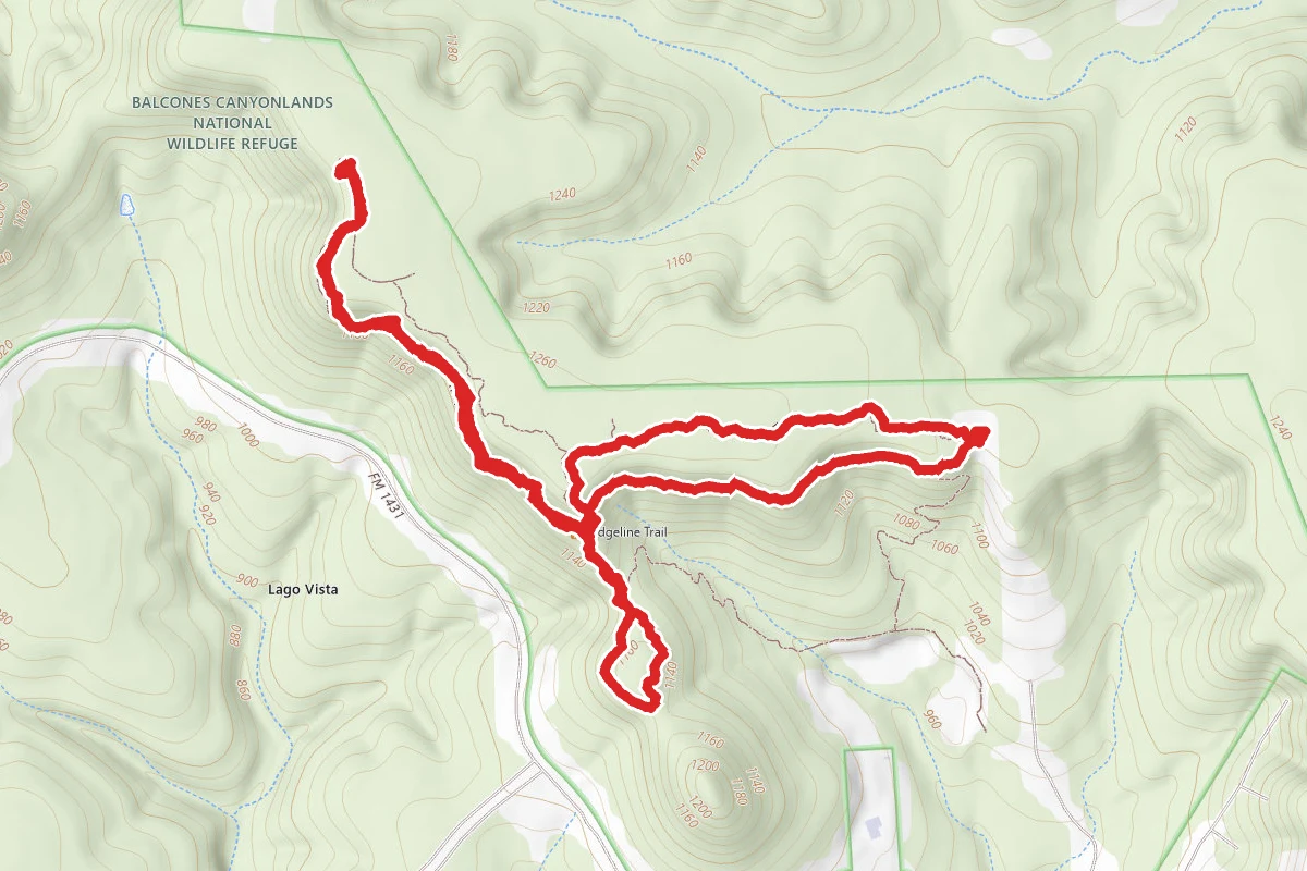 Vista Knoll and Ridgeline Loop Via Cactus Rocks Trail