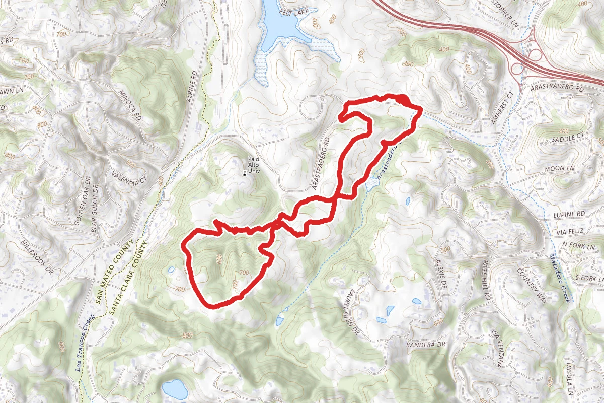 Meadowlark and Ohlone Trails Loop