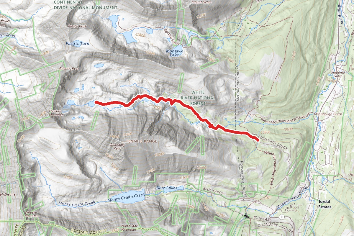 McCullough Gulch Trail