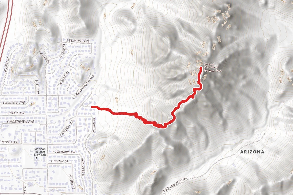 Piestewa (Squaw) Peak via Freedom Trail