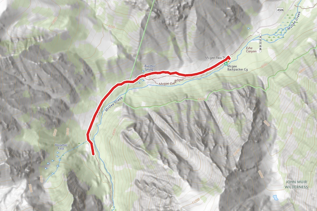 McGee Creek to Horsetail Creek