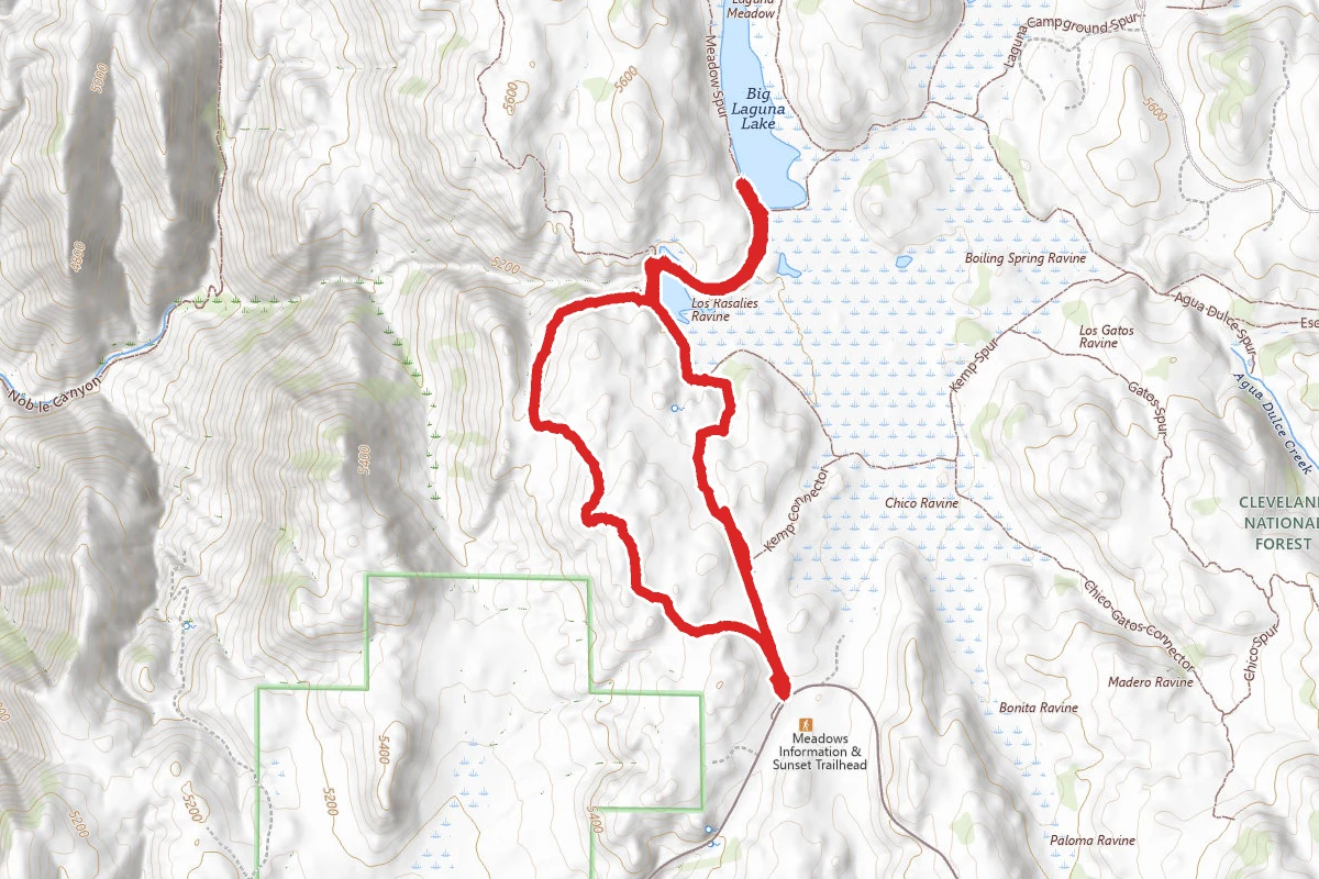 Sunset and Big Laguna Loop To Big Laguna Lake