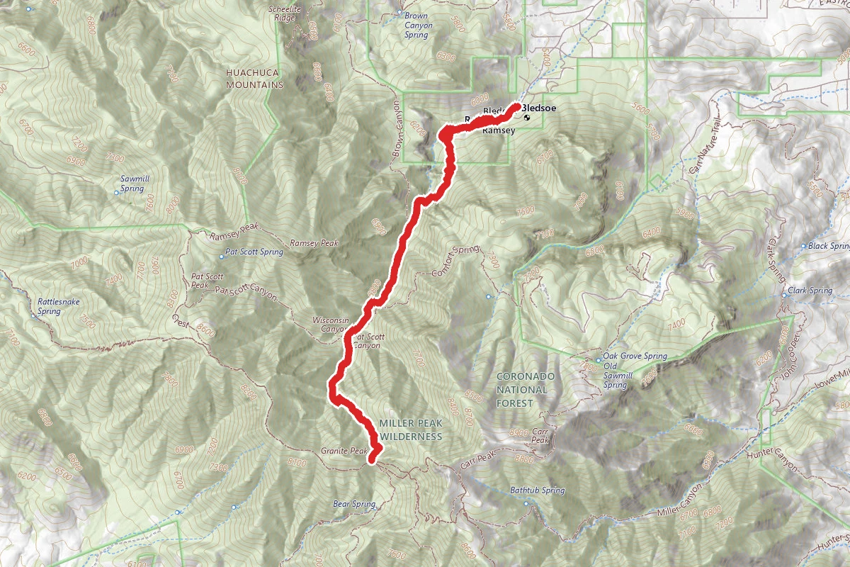 Ramsey Canyon and Hamburg Trail