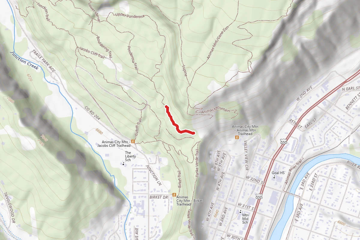 Lower Animas Mountain Trail