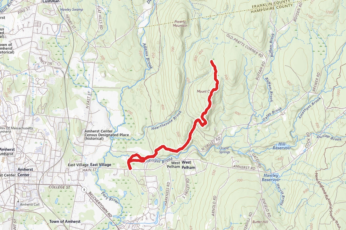 Robert Frost Trail to Mount Orient