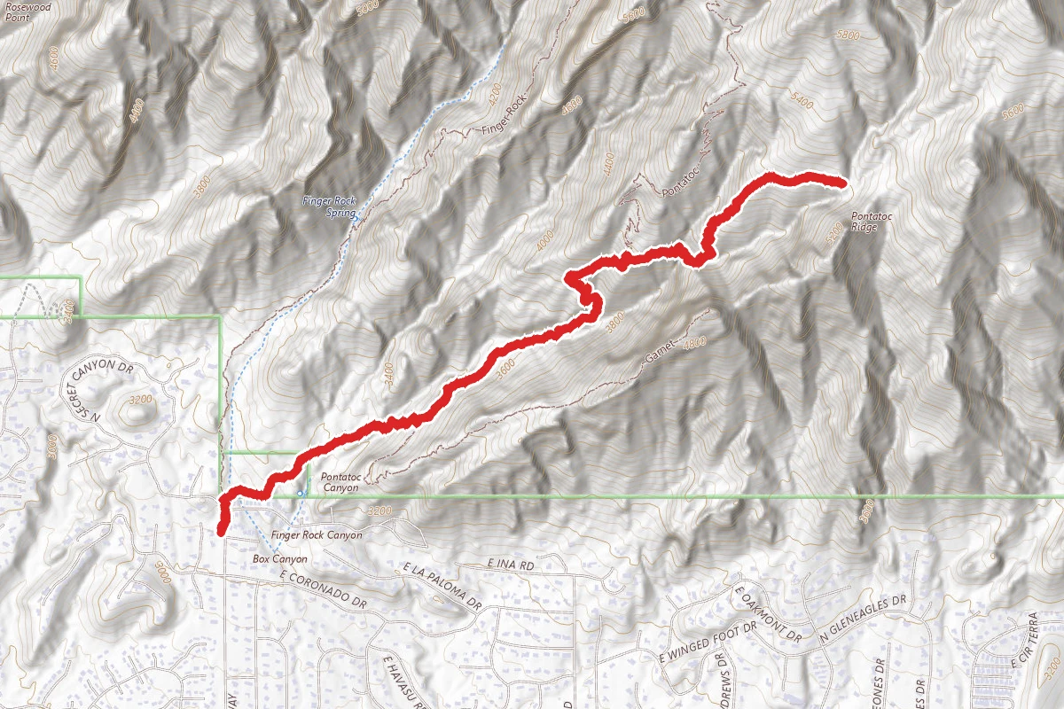Pontatoc Canyon Trail