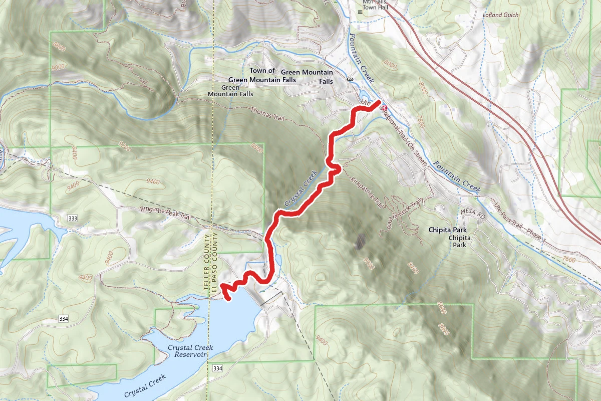 Crystal Creek Reservoir Trail
