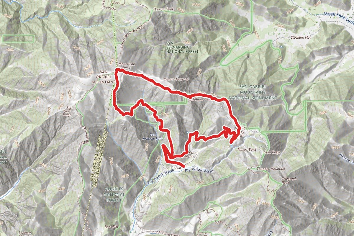 Mount San Antonio and Mount Baldy Notch Trail