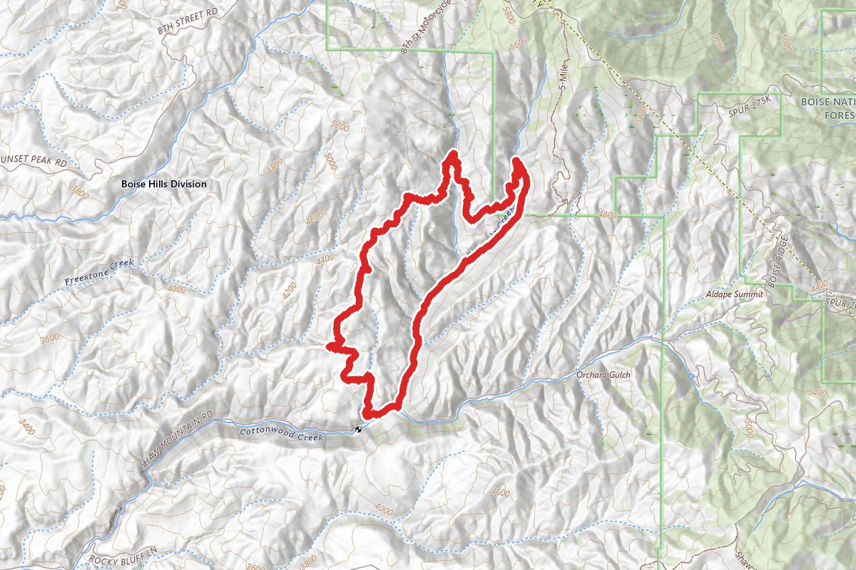 Five Mile Gulch, Watchman, and Three Bears Loop