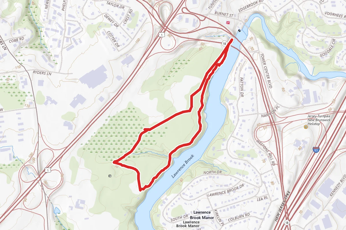 Rutgers Gardens Via Heylar Woods Trail
