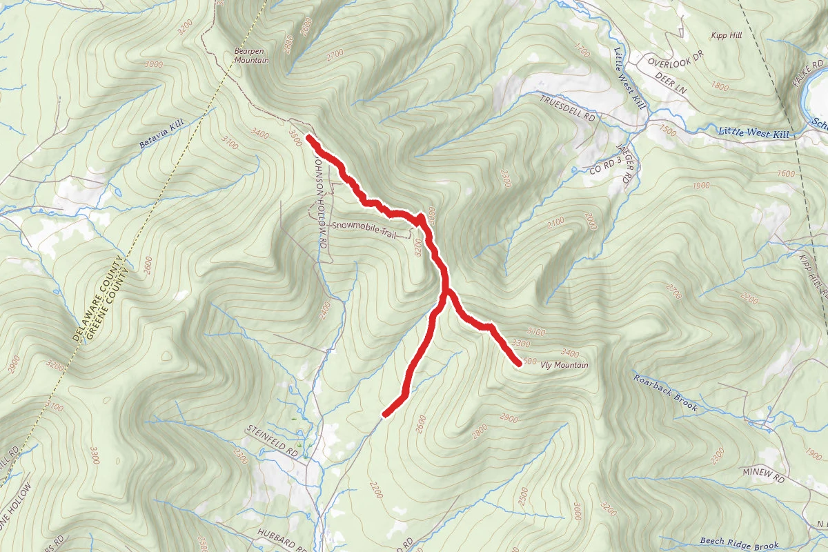 Vly Mountain and Bearpen Trail