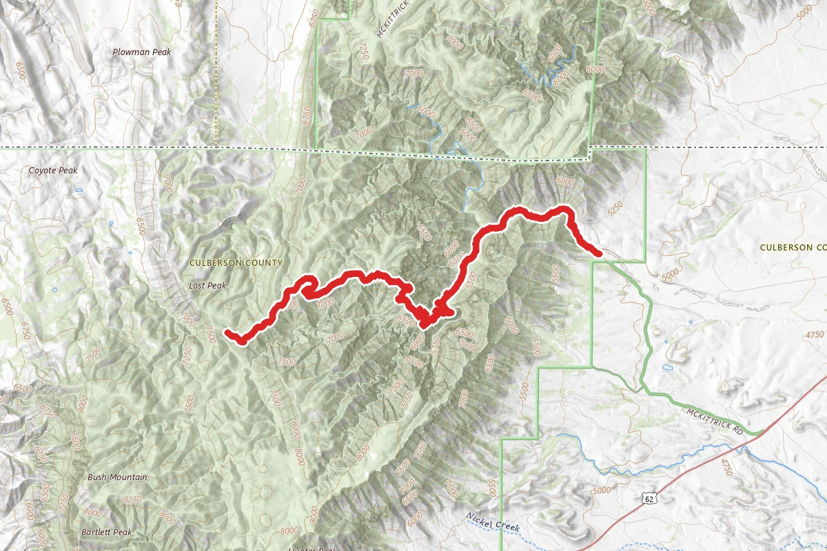 McKittrick Canyon Trail