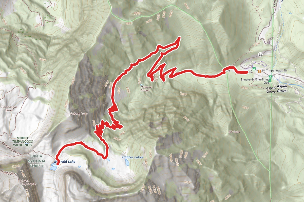 Timpanogos Hike To Emerald Lake