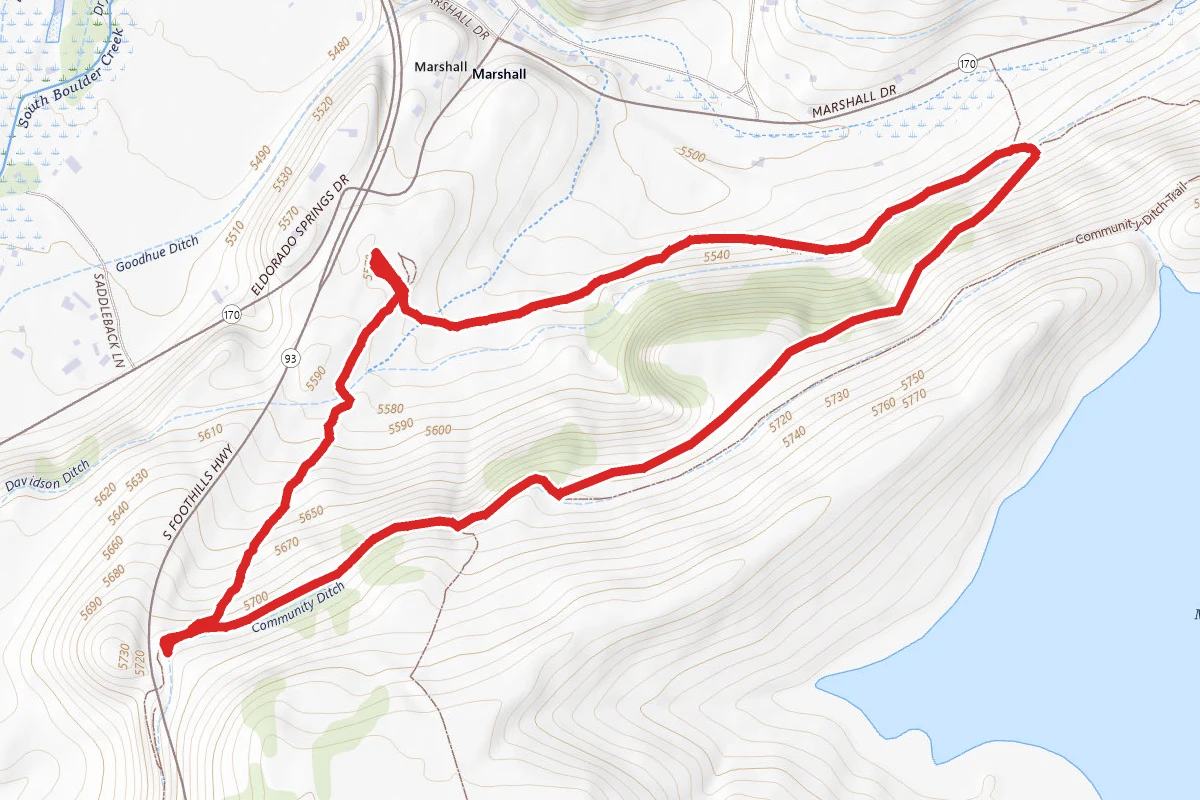 Coal Seam, Community Ditch Trail, Marshall Mesa, Mesa Valley Trail