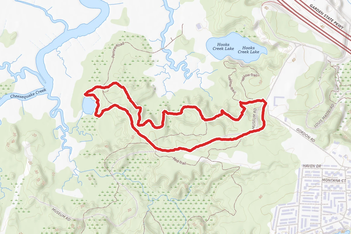 Cheesequake Blue Trail