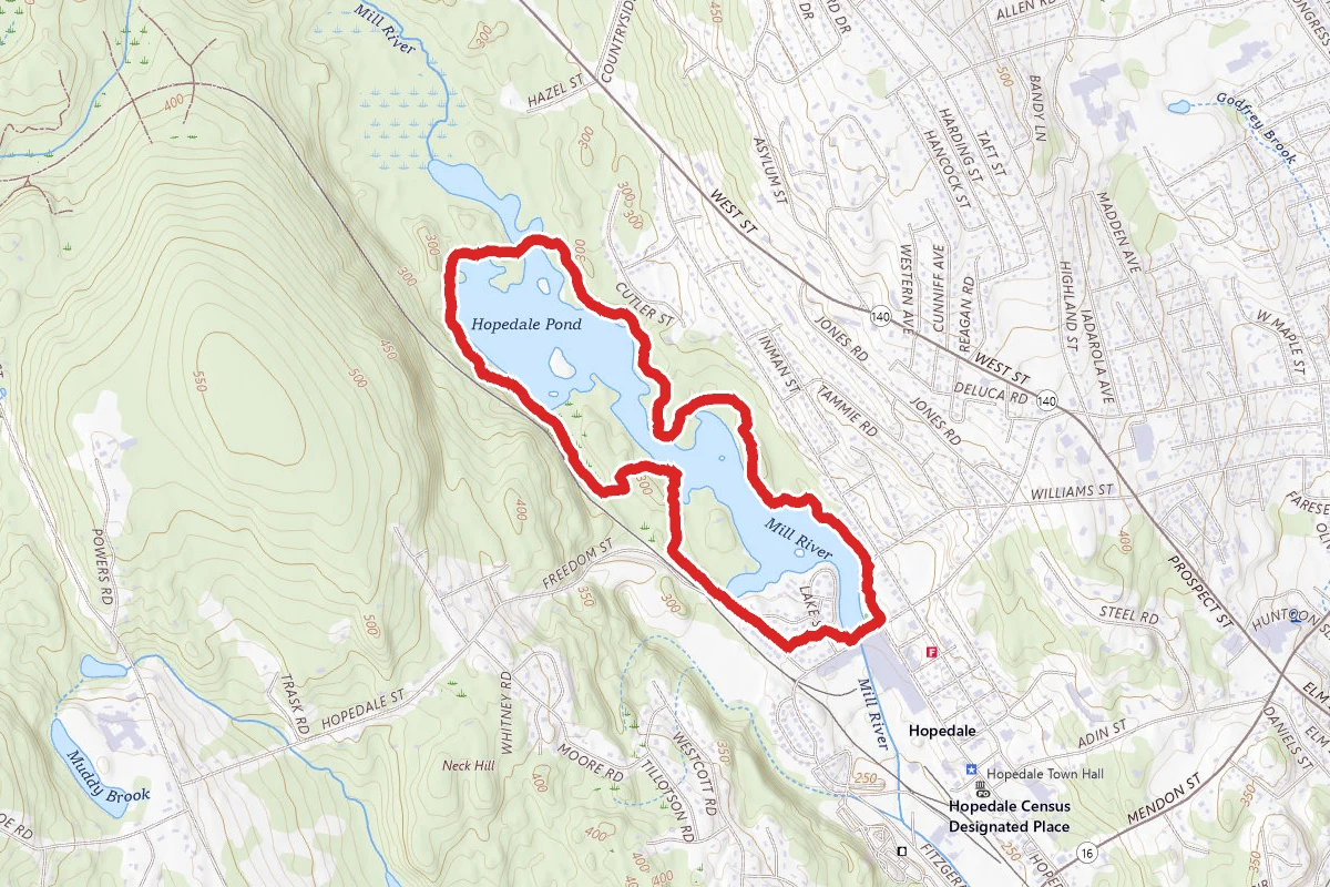 Hopedale Pond Red Loop